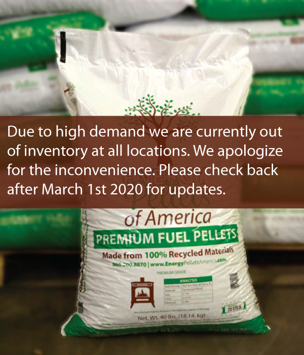 40 lb Bag Fuel Pellets Energy Pellets of America Wood Pellets